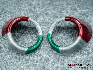 Alfa Romeo Giulia Interior Air Vent Cover Trim Kit - Carbon Fiber - Rear Set - Italian Theme - Feroce Carbon Alfa Romeo Giulia Interior Air Vent Cover Trim Kit - Carbon Fiber - Rear Set - Italian Theme - Feroce Carbon